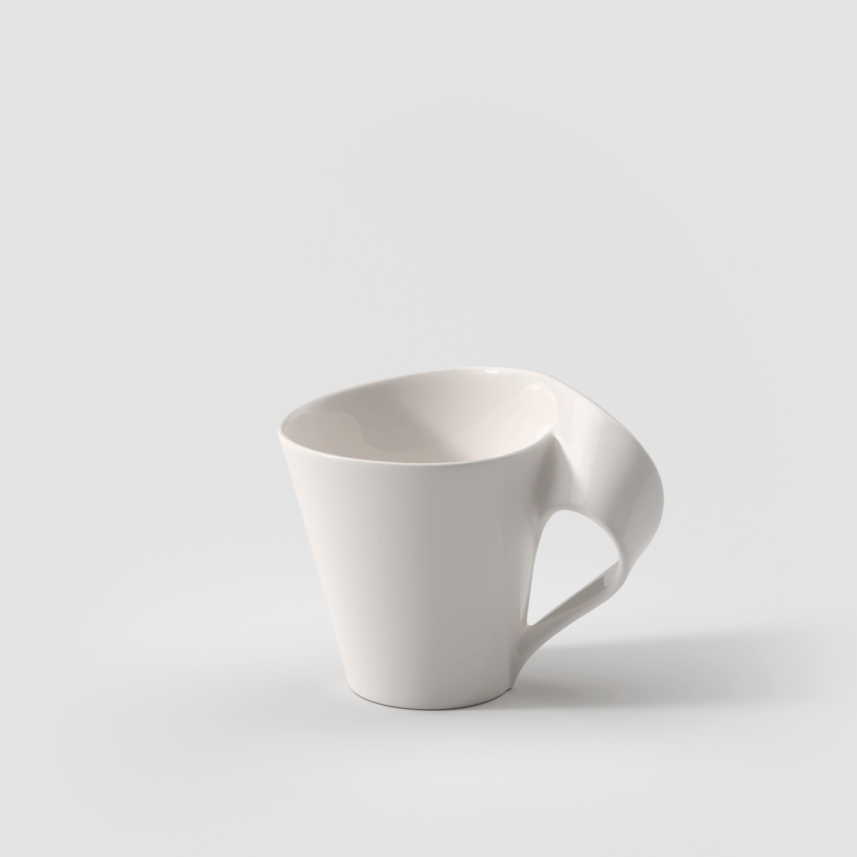 NewWave Coffee cup White, 4.8 oz, Premium Porcelain