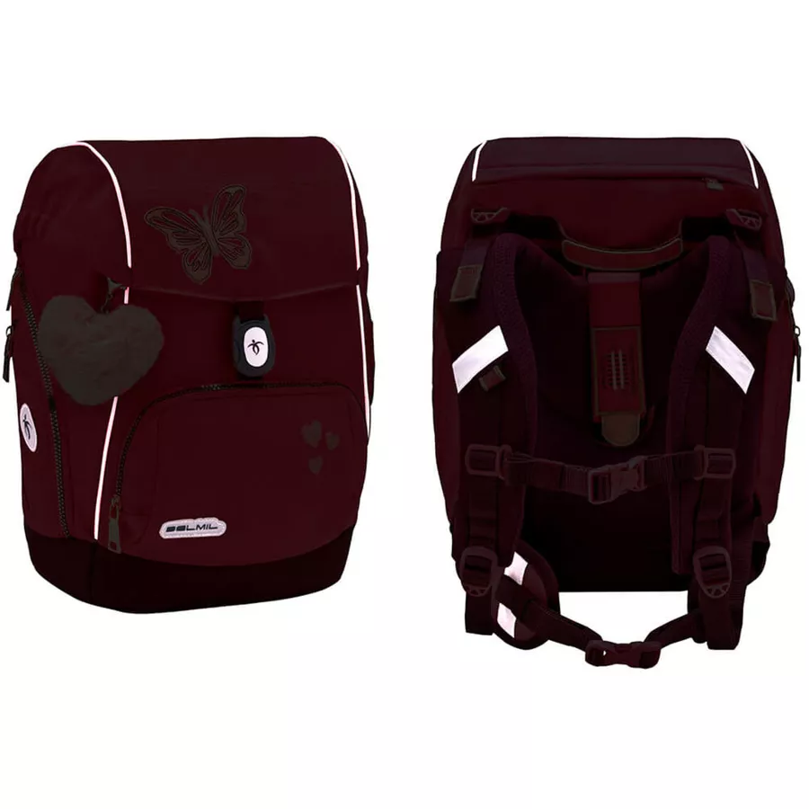 Belmil Schulranzen Premium Comfy Plus Set 6-teilig Coral