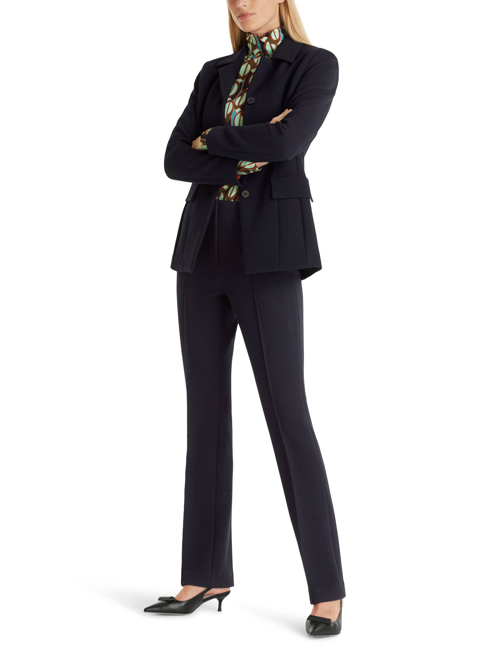 Marc Cain| Damen Blazer mit schmalem Revers