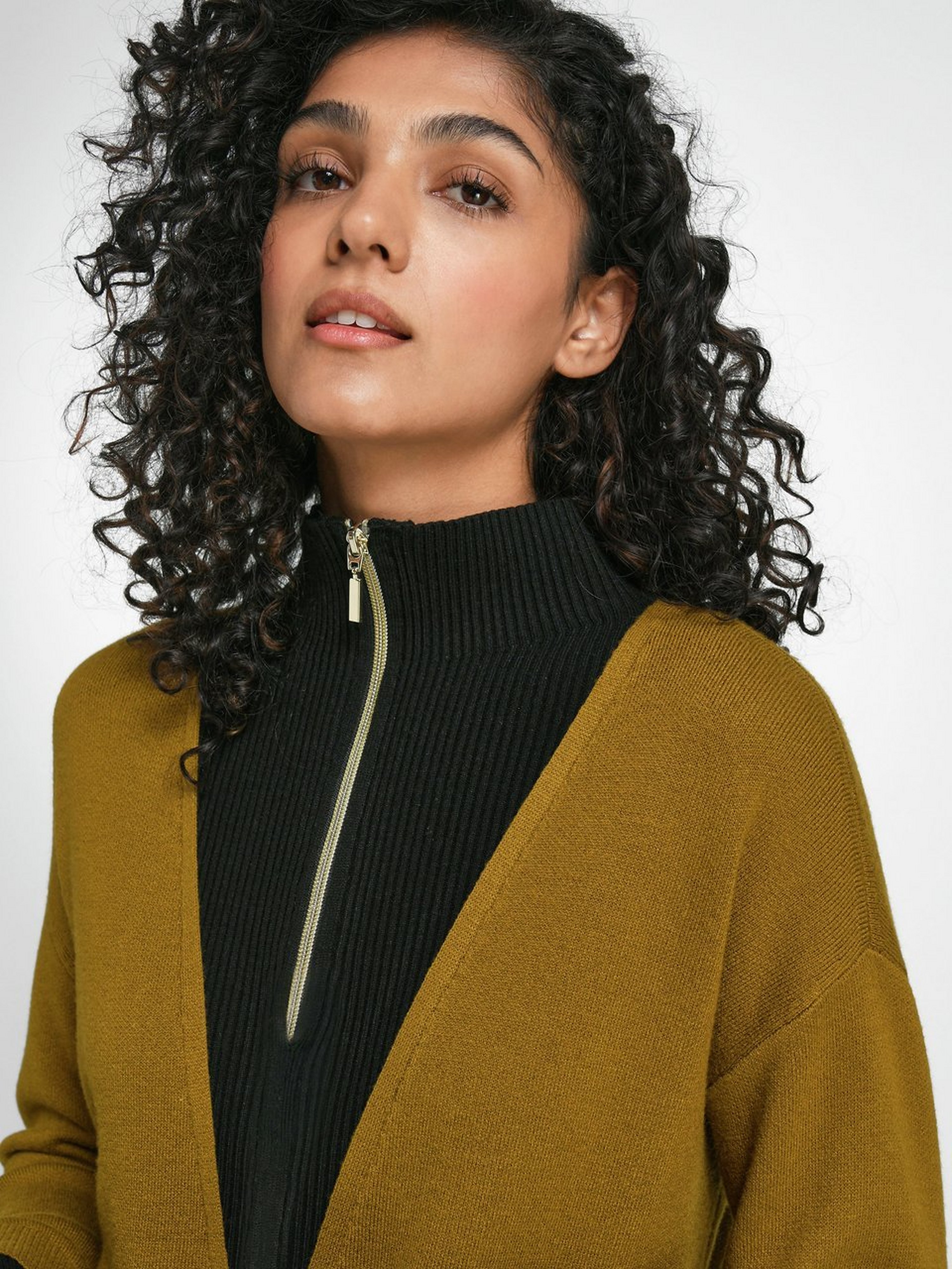 Strickkleid mit Troyerkragen