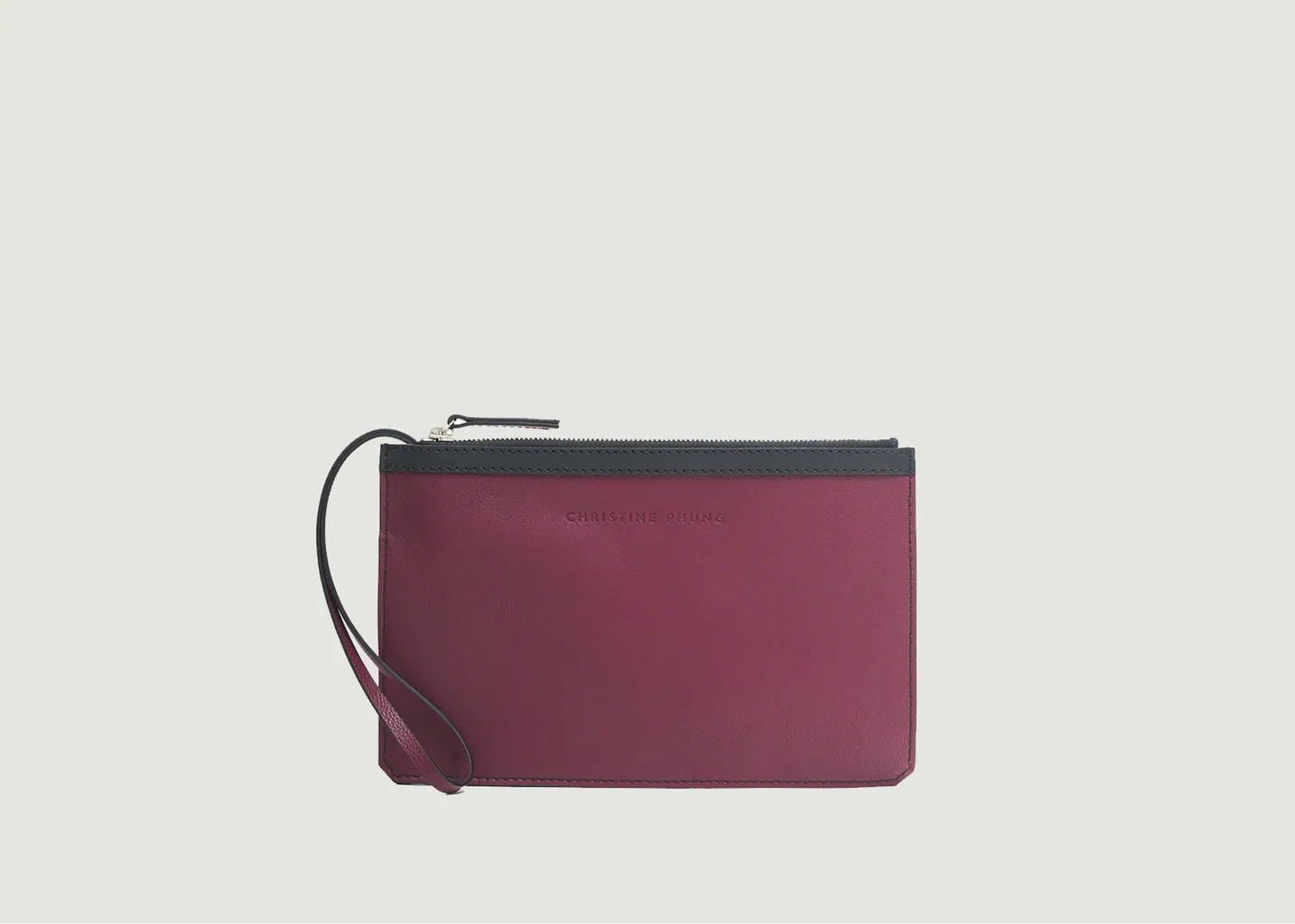 01 Combo 3 pièces Cabas, Sac piscine et Pochette cuir Christine Phung