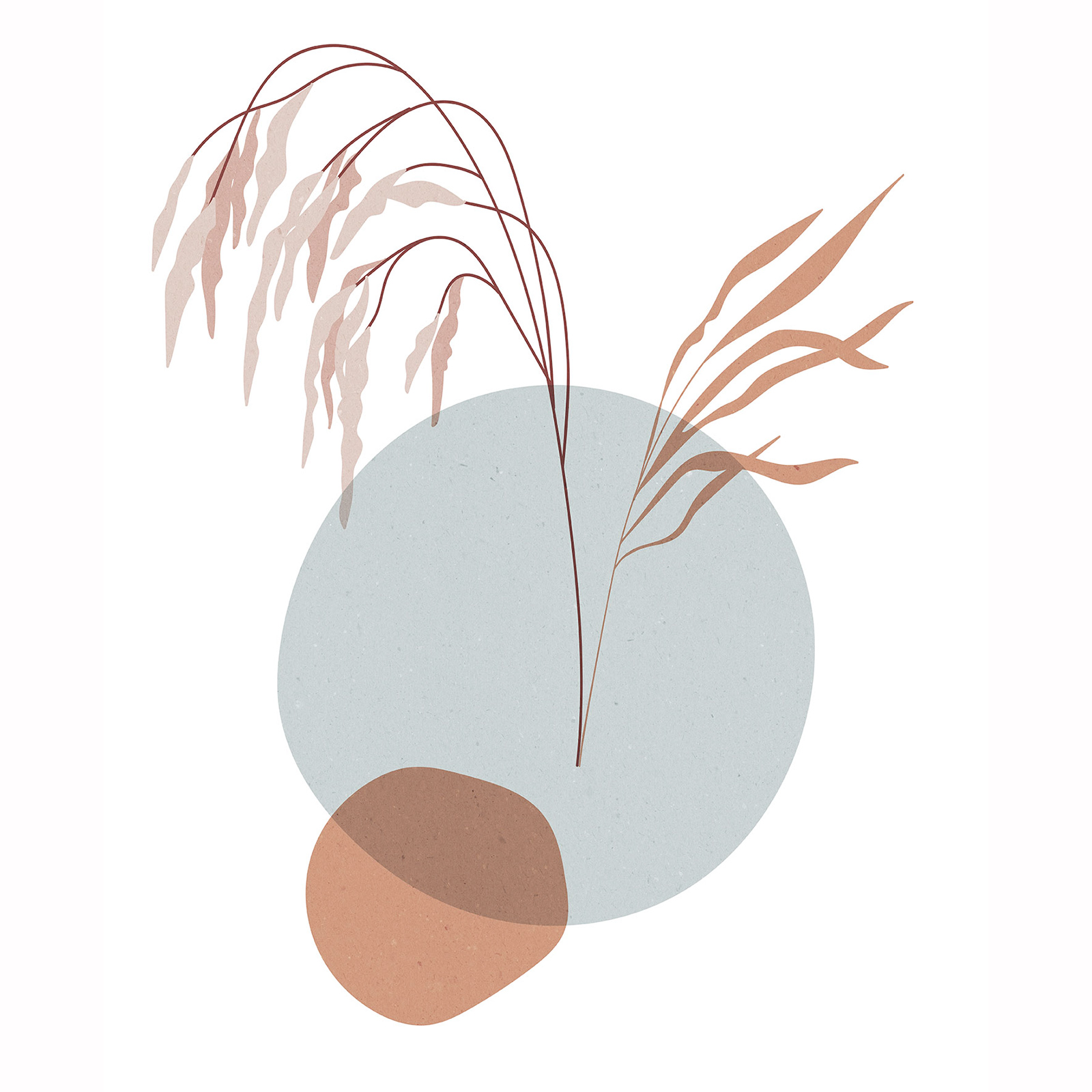 Wandbild BOHEMIAN REEDBEDS- pastell - 50x70 cm