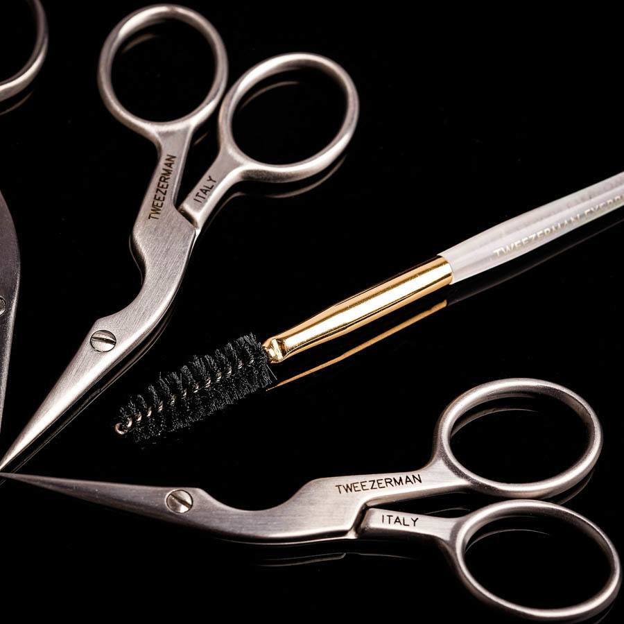 Tweezerman Browshaping Scissors And Brush