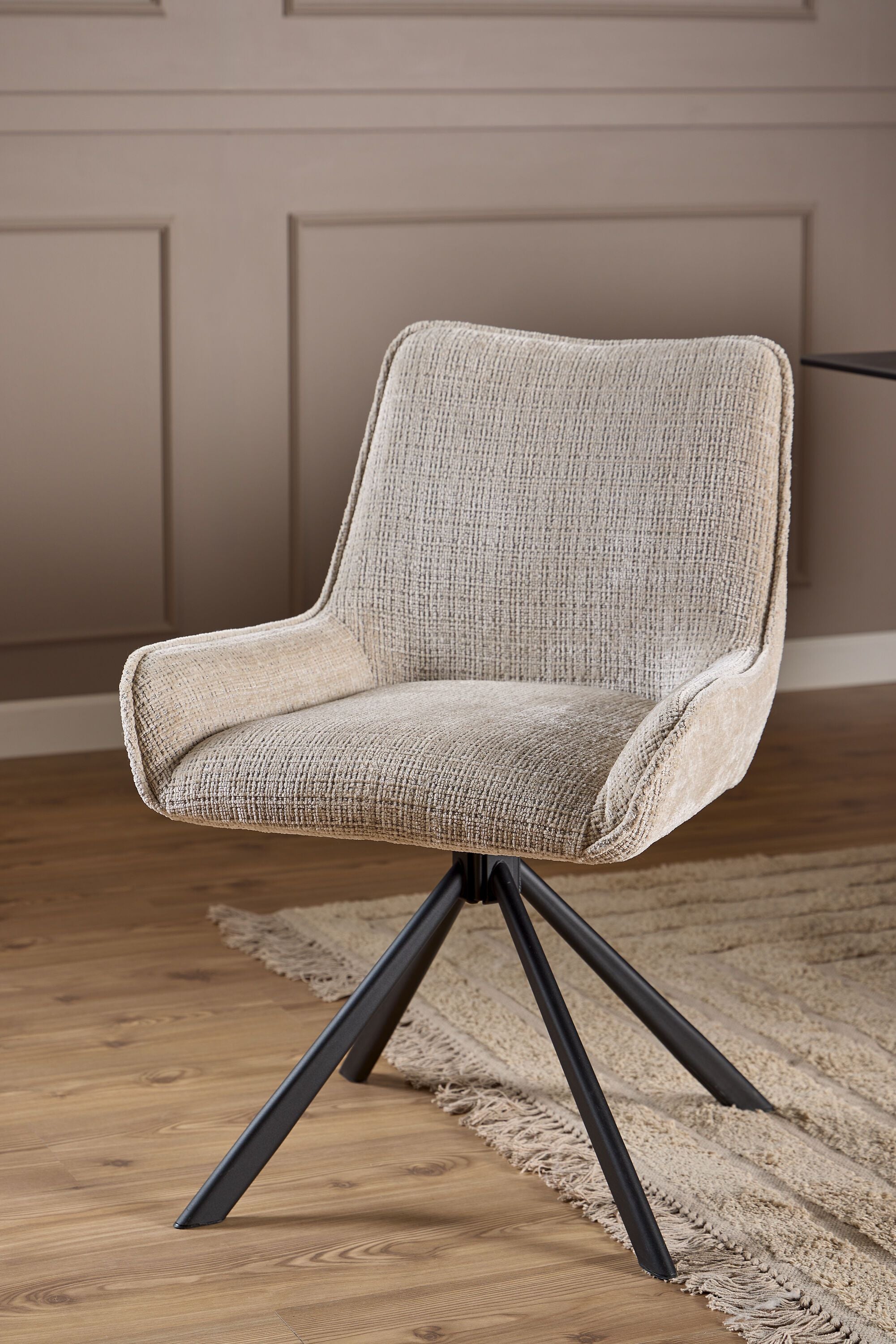 HELLA Stuhl - Beige / B: 59.0 cm x T: 56.0 cm x H: 81.0 cm