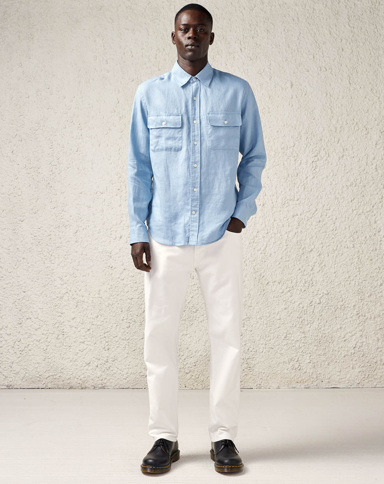 Bellerose Jean loose en Toile de Coton Percy blanc