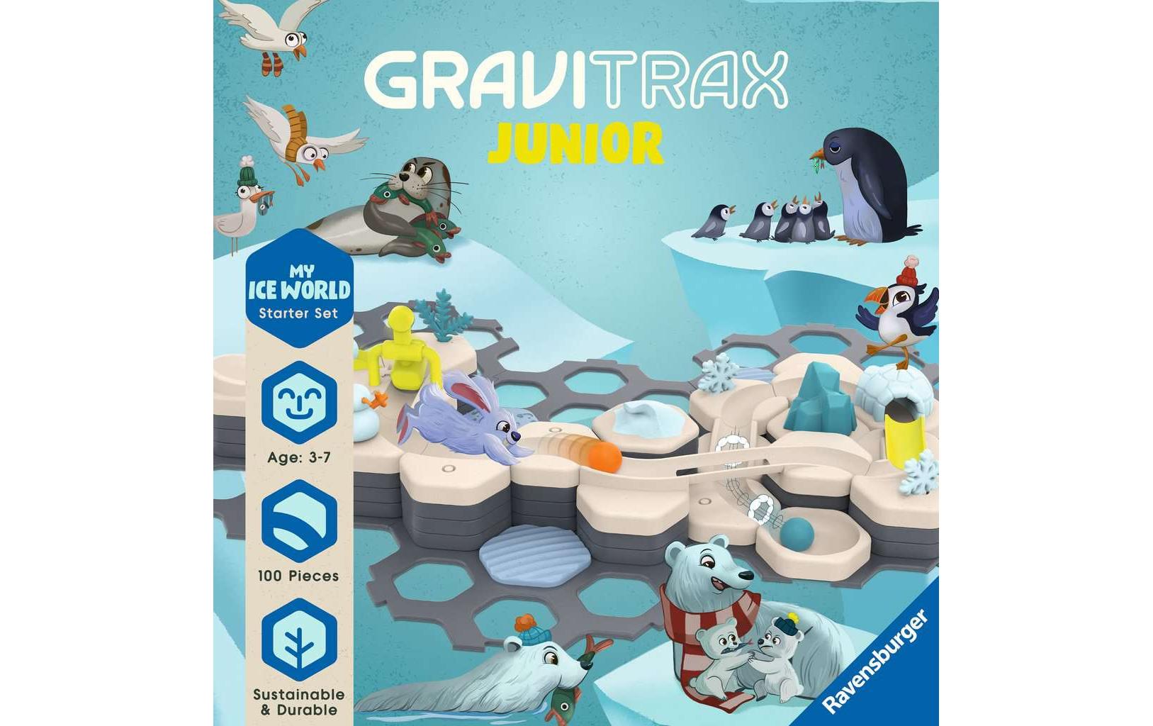 Kugelbahn GraviTrax Junior Starter-Set L IceKindgerechter Einstieg in themenreiche Kugelbahnwelten