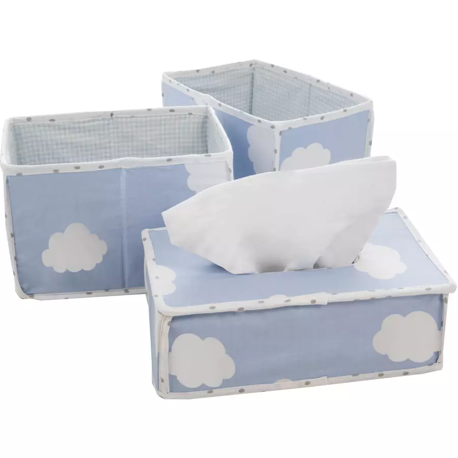 roba Pflegeorganizer 3er Set Kleine Wolke blau