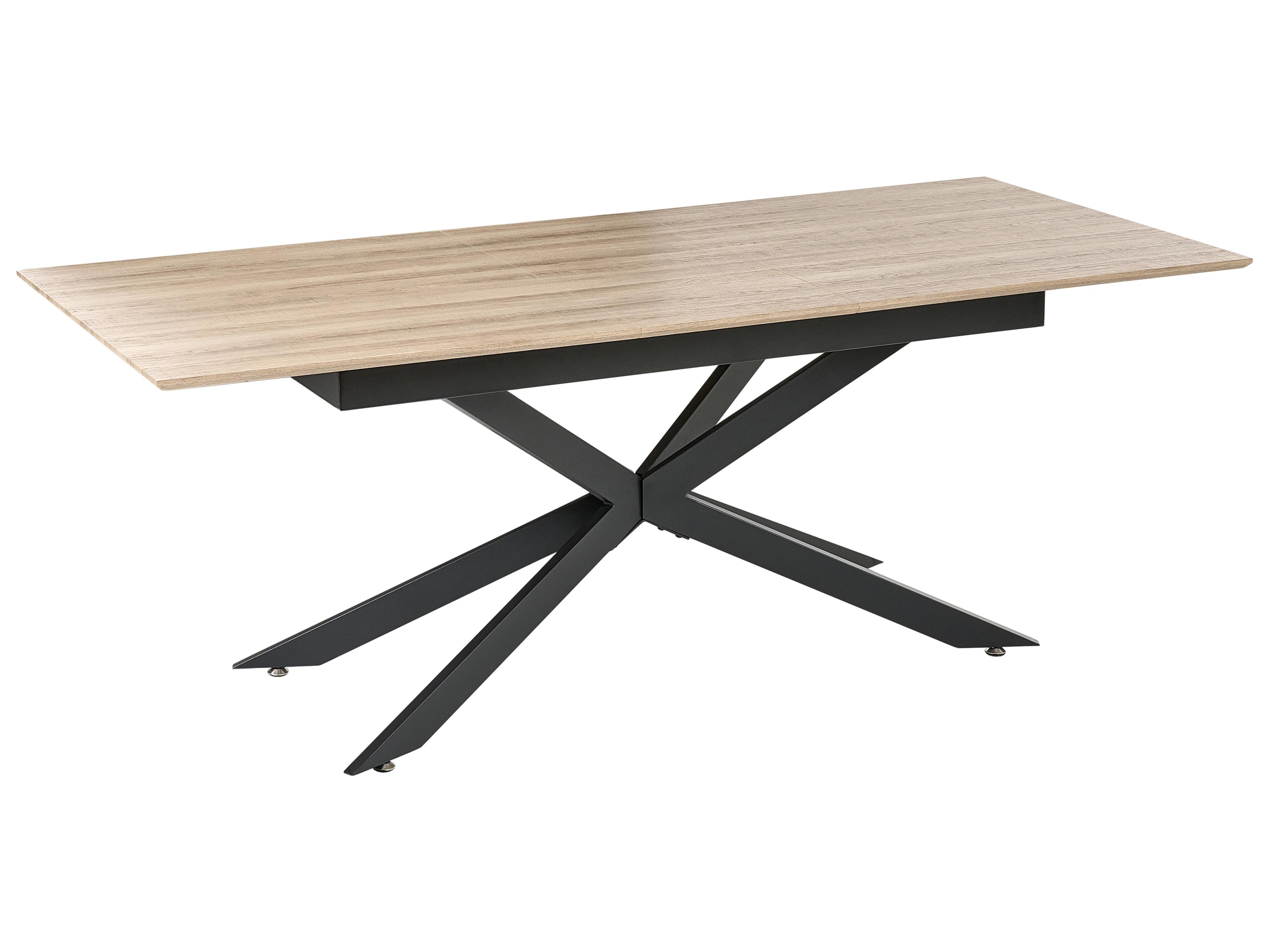 Eettafel FINLEY Lichtbruin 90 cm 160/200 cm