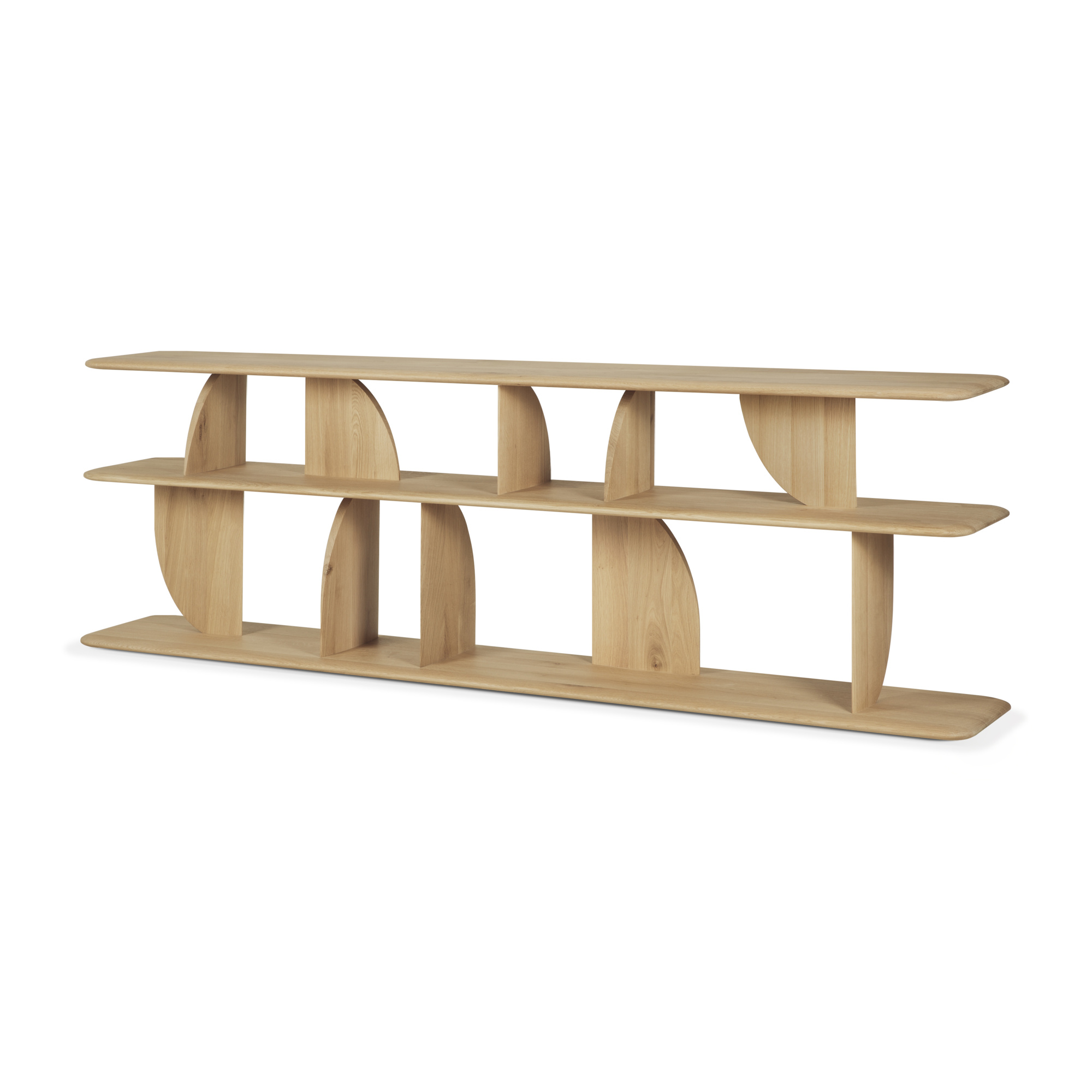Geometric zitbank console - 210x34xh67 - eiken