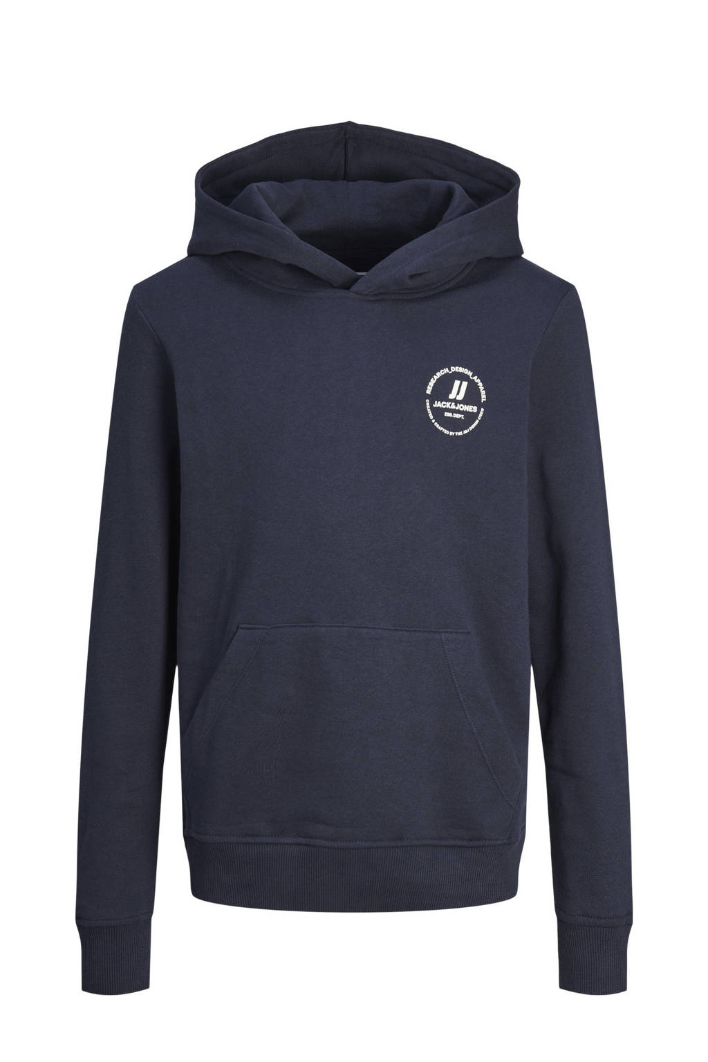 JACK & JONES hoodie JJESWIFT met printopdruk donkerblauw