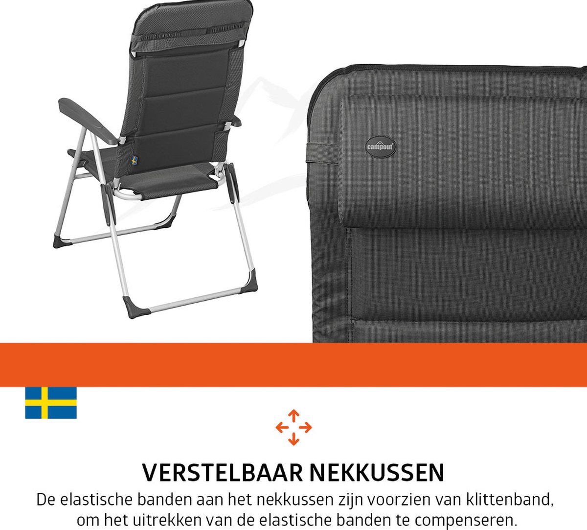 Campout Regent set van 2 standenstoelen - Grey