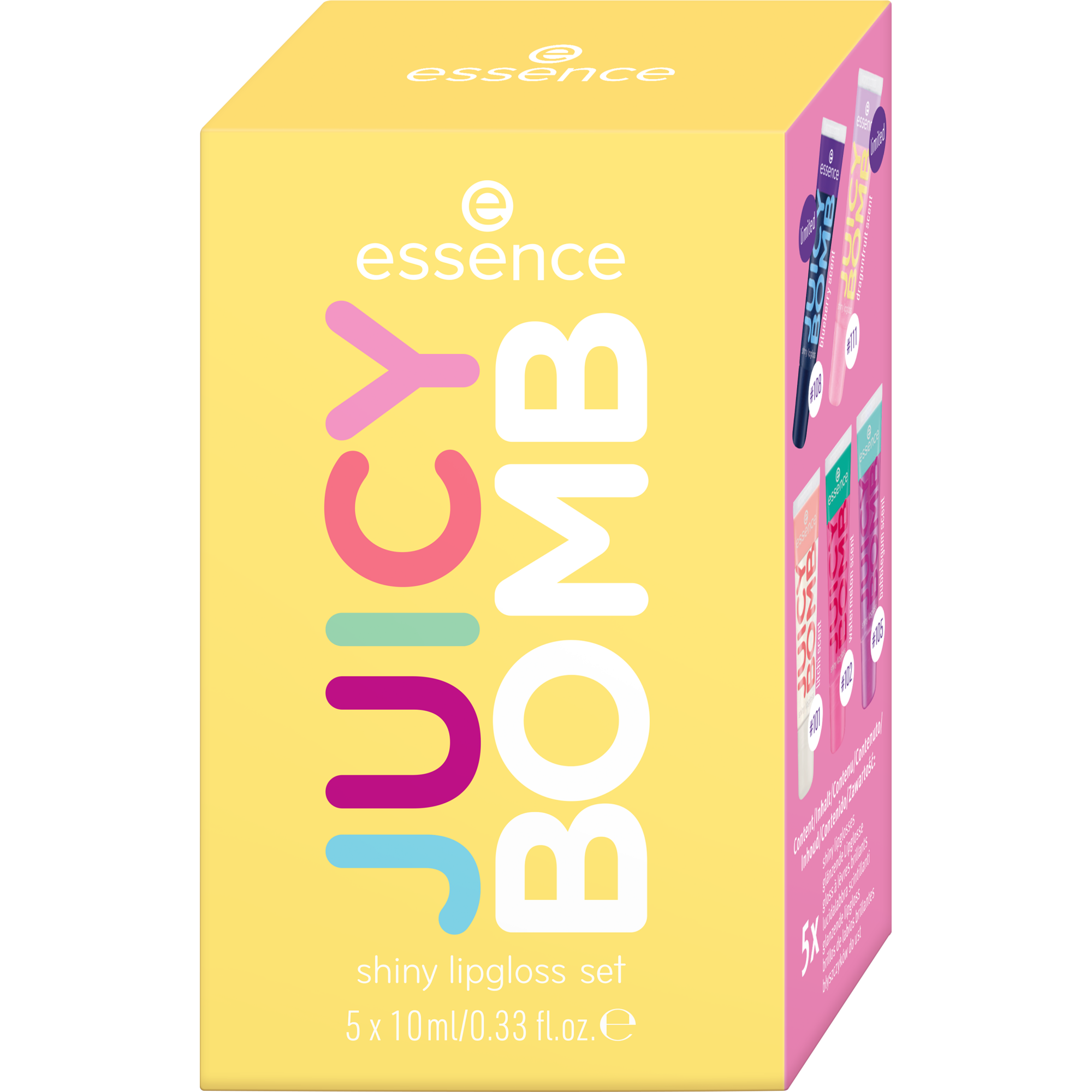 JUICY BOMB shiny lipgloss set