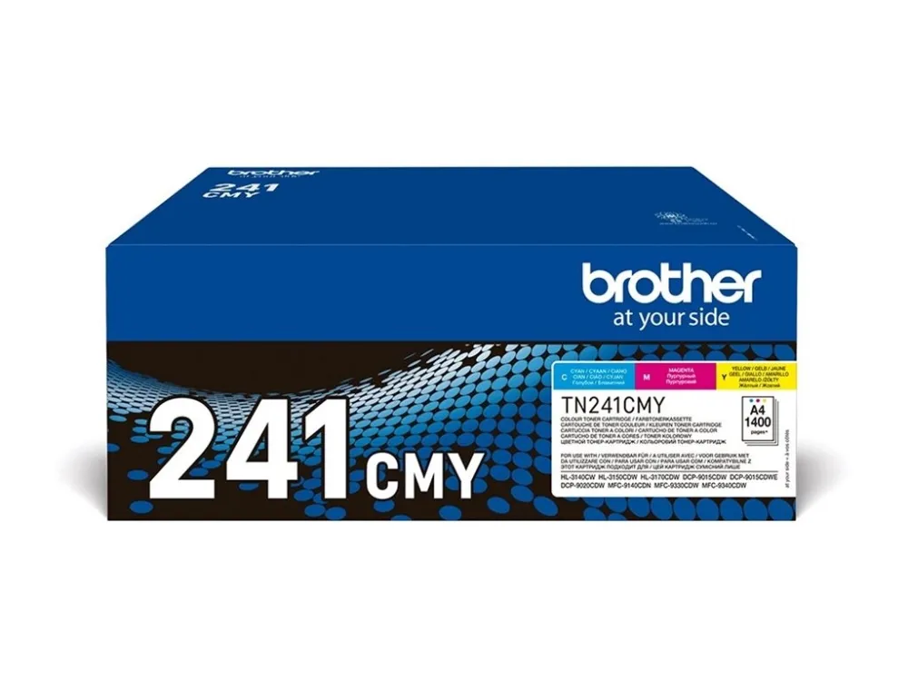 Brother TN241CMY - 3 pakker - gul, cyan, magenta - original - tonerpatron - for Brother DCP-9015, DCP-9020, HL-3140, HL-3150, HL-3170, MFC-9140, MFC-9330, MFC-9340