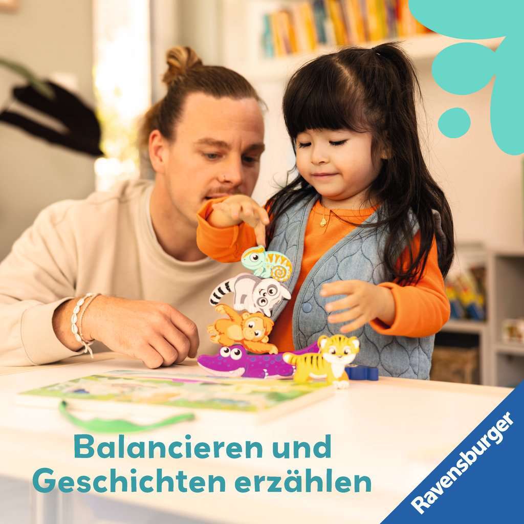 Ravensburger Spiel Play+ Magnetisches Holz-Fühl-Puzzle: Dschungel