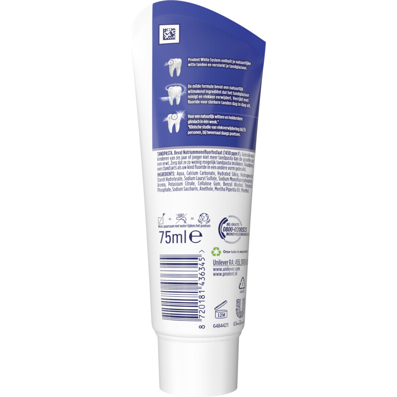 Prodent Tandpasta white system