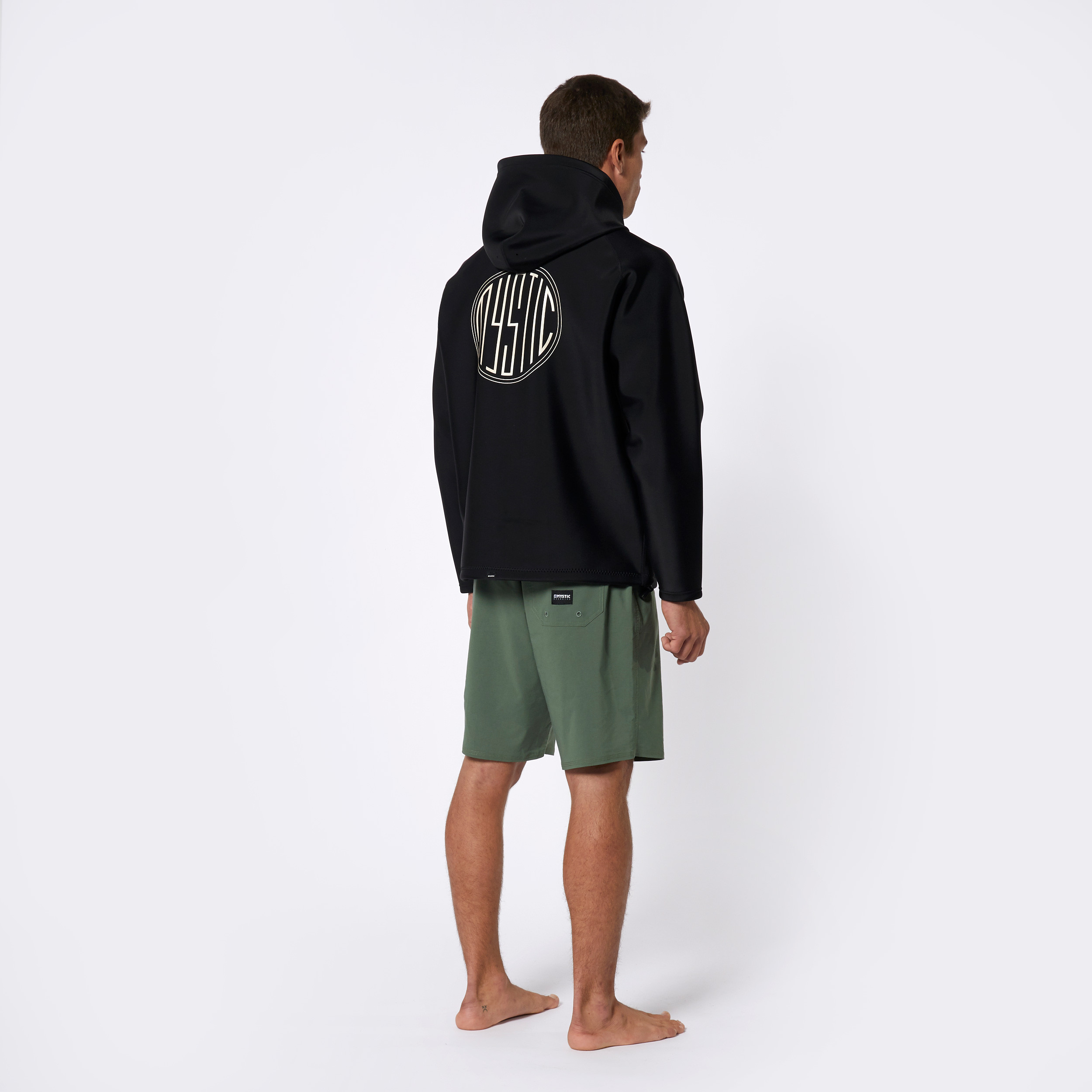 Mystic Grit Neoprene Hoodie 2mm Black