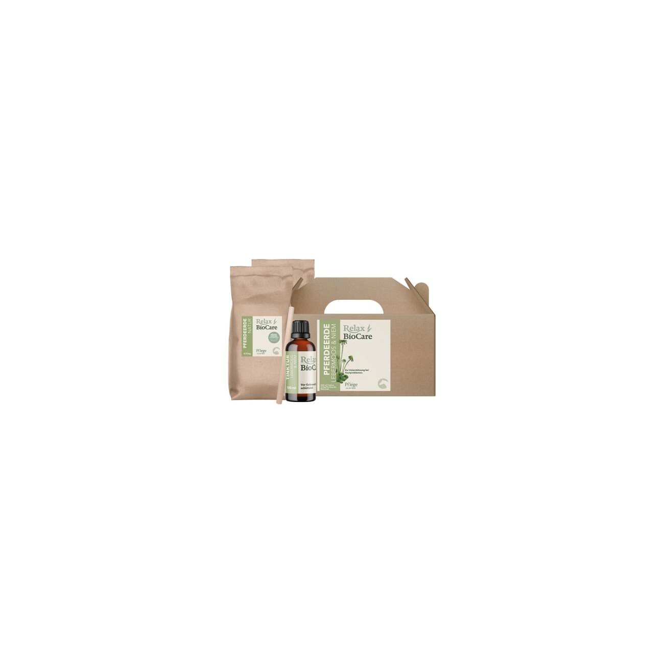 Relax-Biocare Pferdeerde-Set Lebermoos & Niem