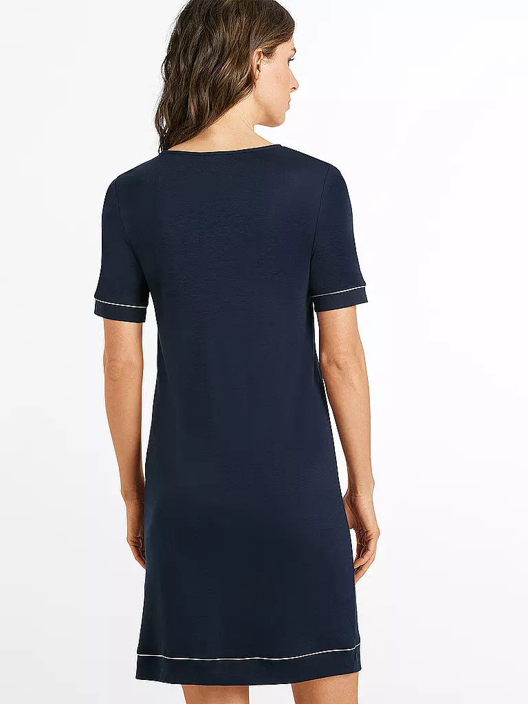 HANRO Nachthemd Natural Comfort blau