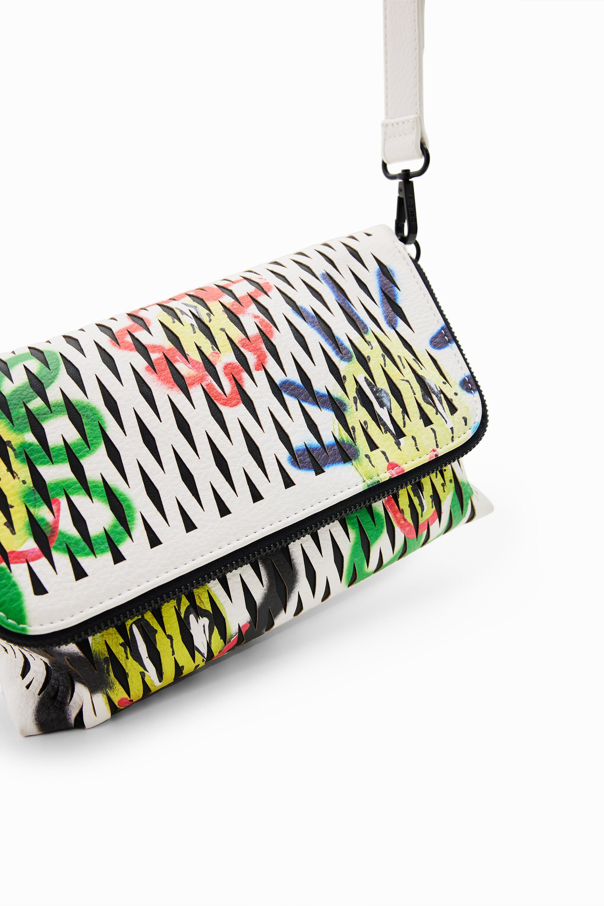 Petit sac à bandoulière estampé soleils