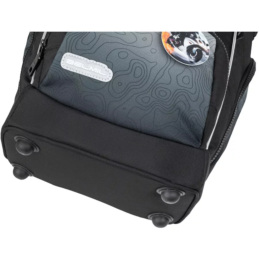 Belmil Schulranzen Premium Comfy Plus Set 5-teilig Black Grey