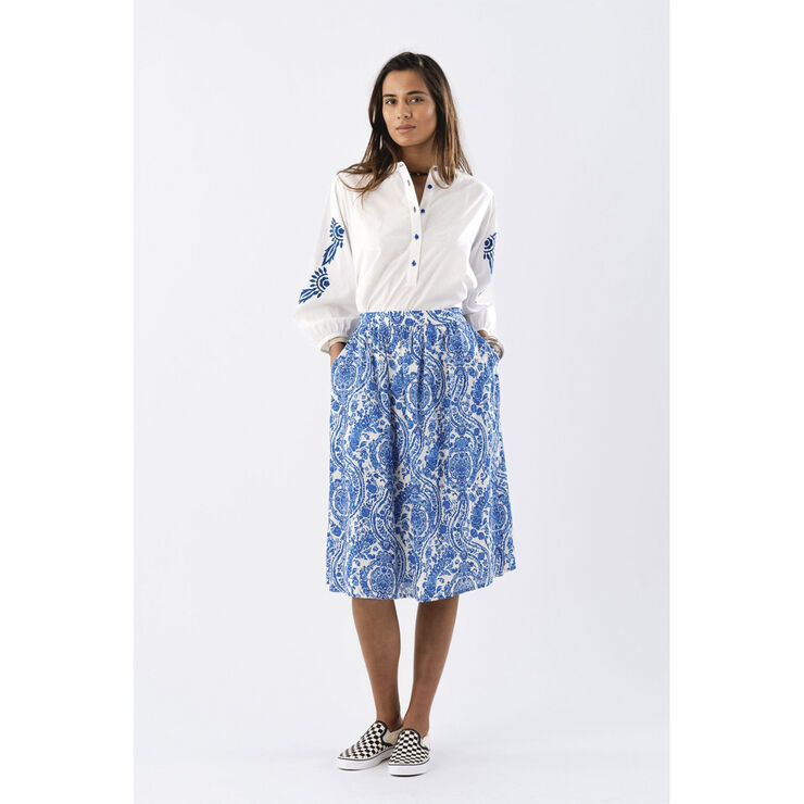 Lollys Laundry EllaLL Midi Skirt Blue