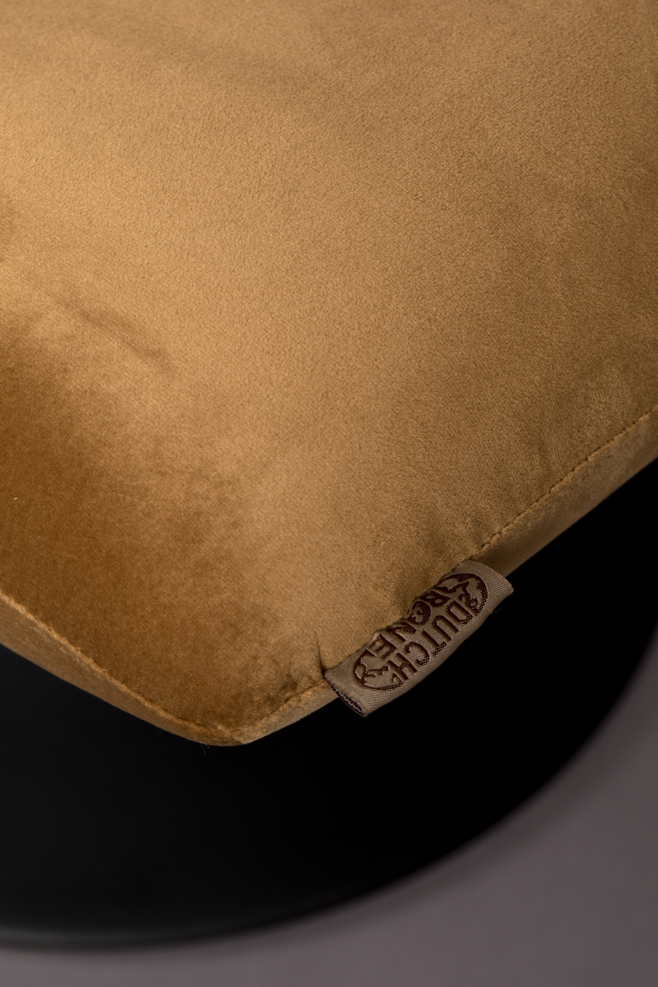Hocker Bar velvet velvet goud/bruin