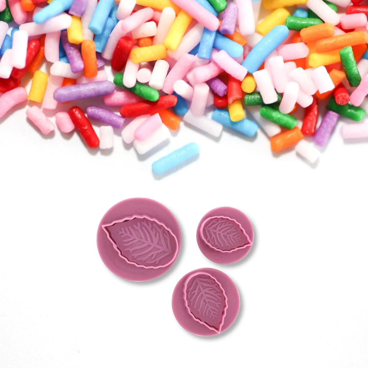 Lot de 3 emporte-pièces poussoir motif feuille Sweet Sensation Zenker