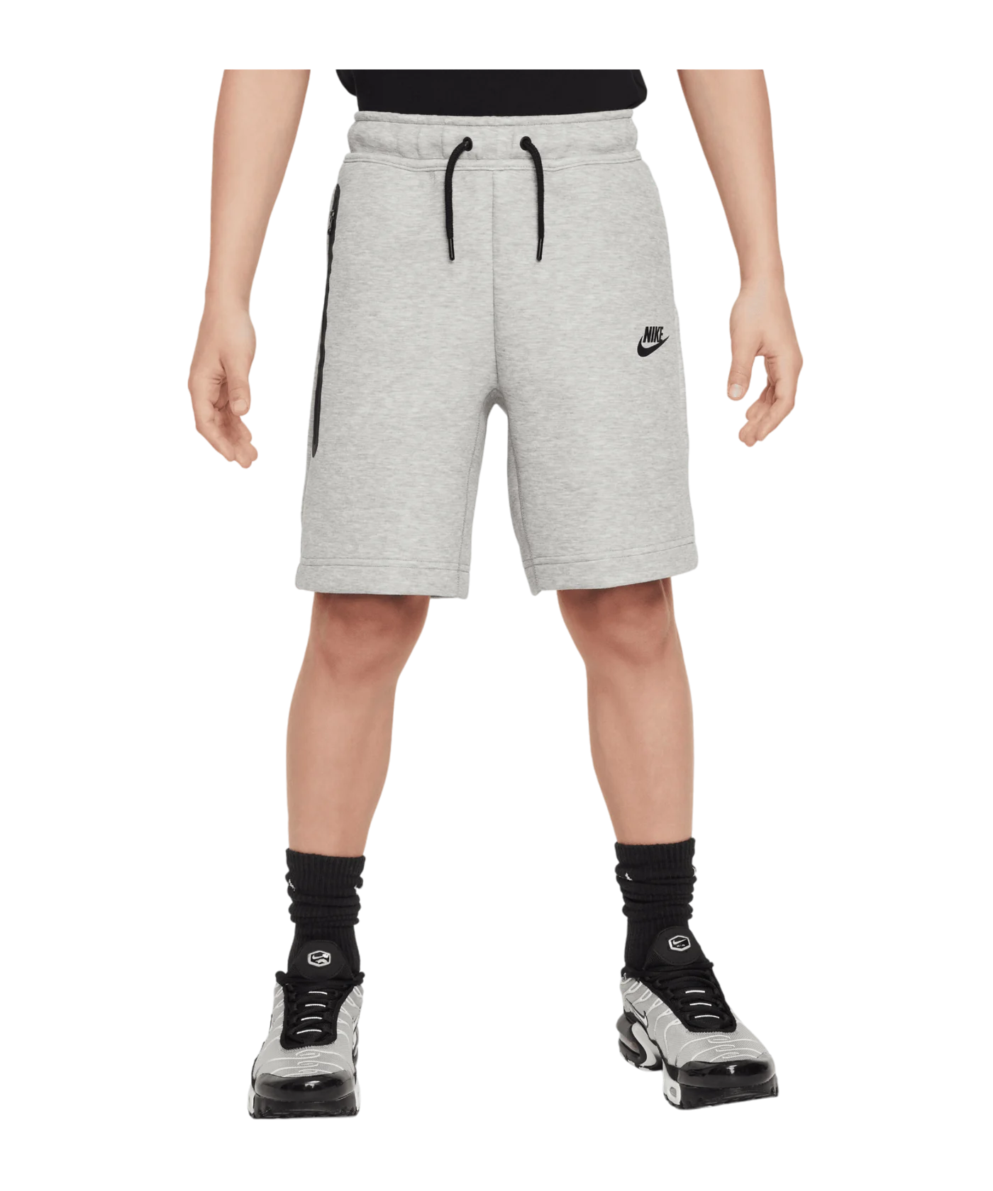 Nike Tech Fleece Short Kids Grau Schwarz F063