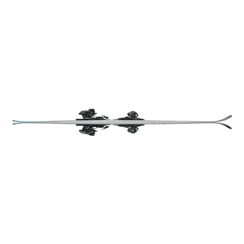 Nordica WILDE BELLE 78 CA - Skis all mountain + Fixatons TP2 COMPACT 10 FDT Femme anthrazite/aqua/noir/anthracite
