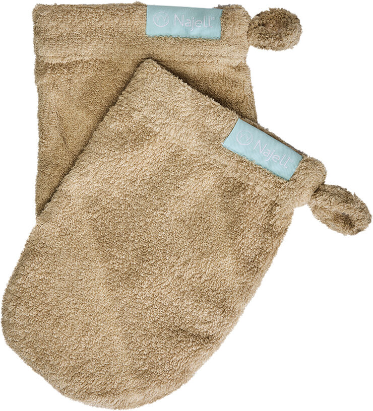 Najell 2 Pack Washcloths - Beach Beige