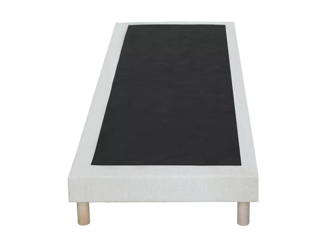 Sommier déco tapissier 90 x 190 cm - Beige - KOZANI de YSMÉE