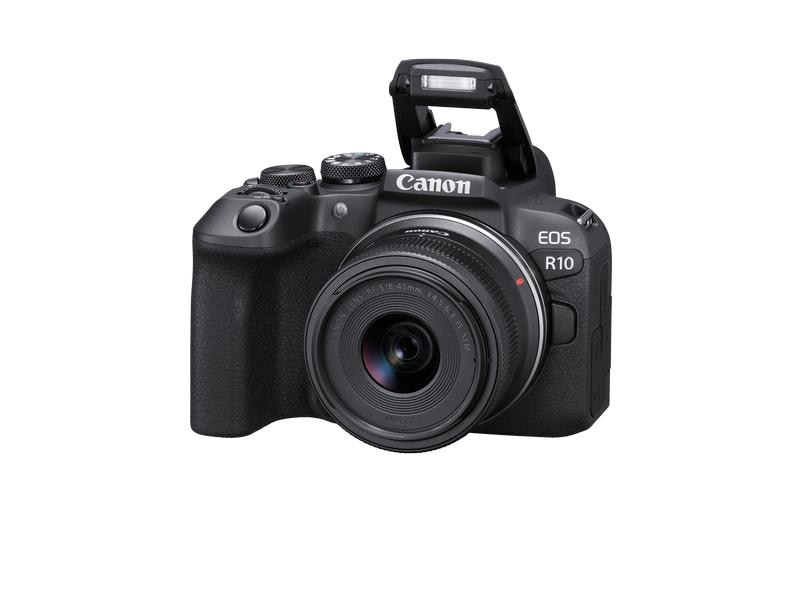 Canon Fotokamera EOS R10 inkl. RF-S 18-45 F4.5-6.3 IS STM Mehr Technologie, mehr Funktionen, mehr Mobilität und mehr Kreativität