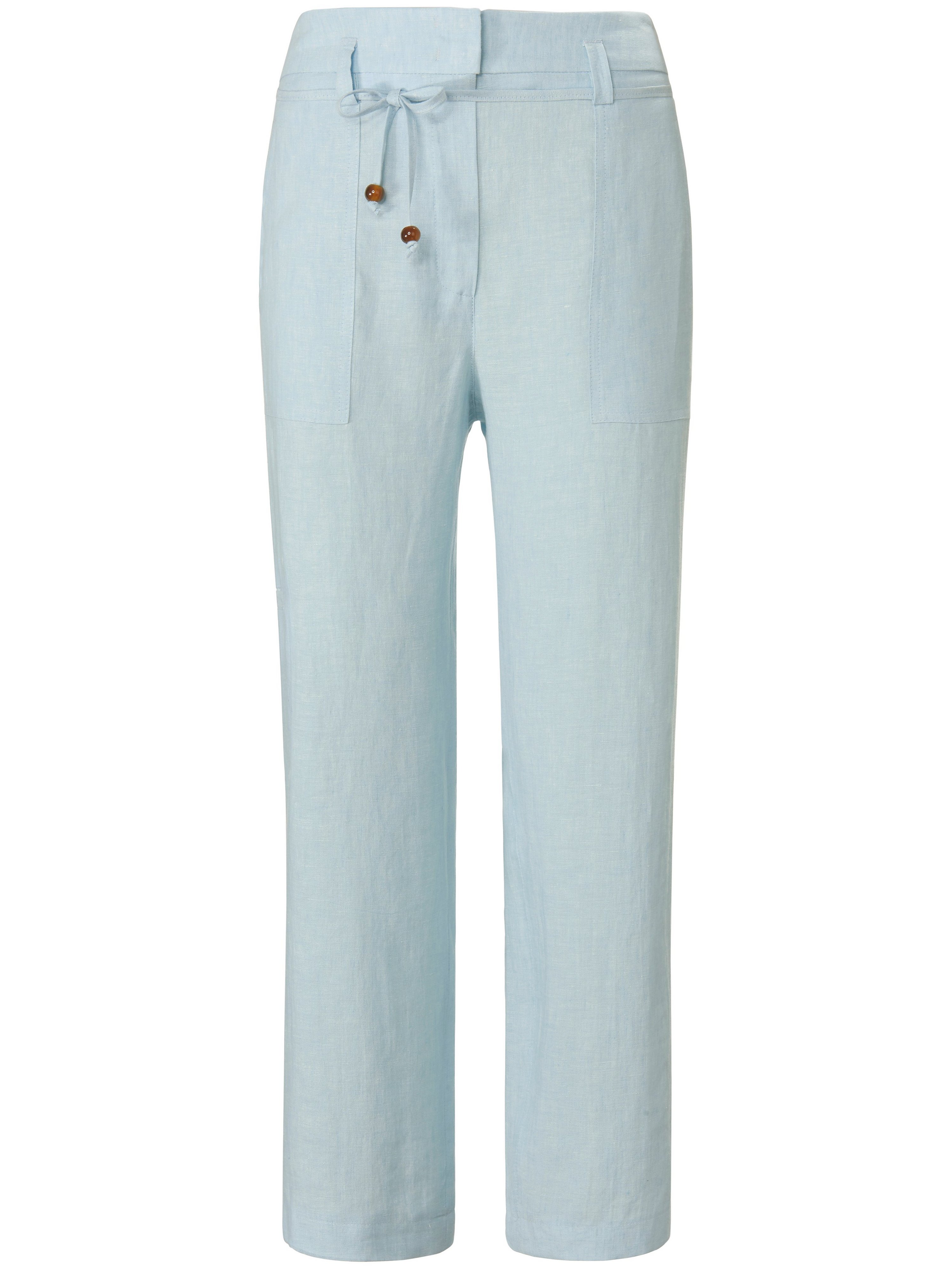 Knöchellange Hose aus 100% Leinen