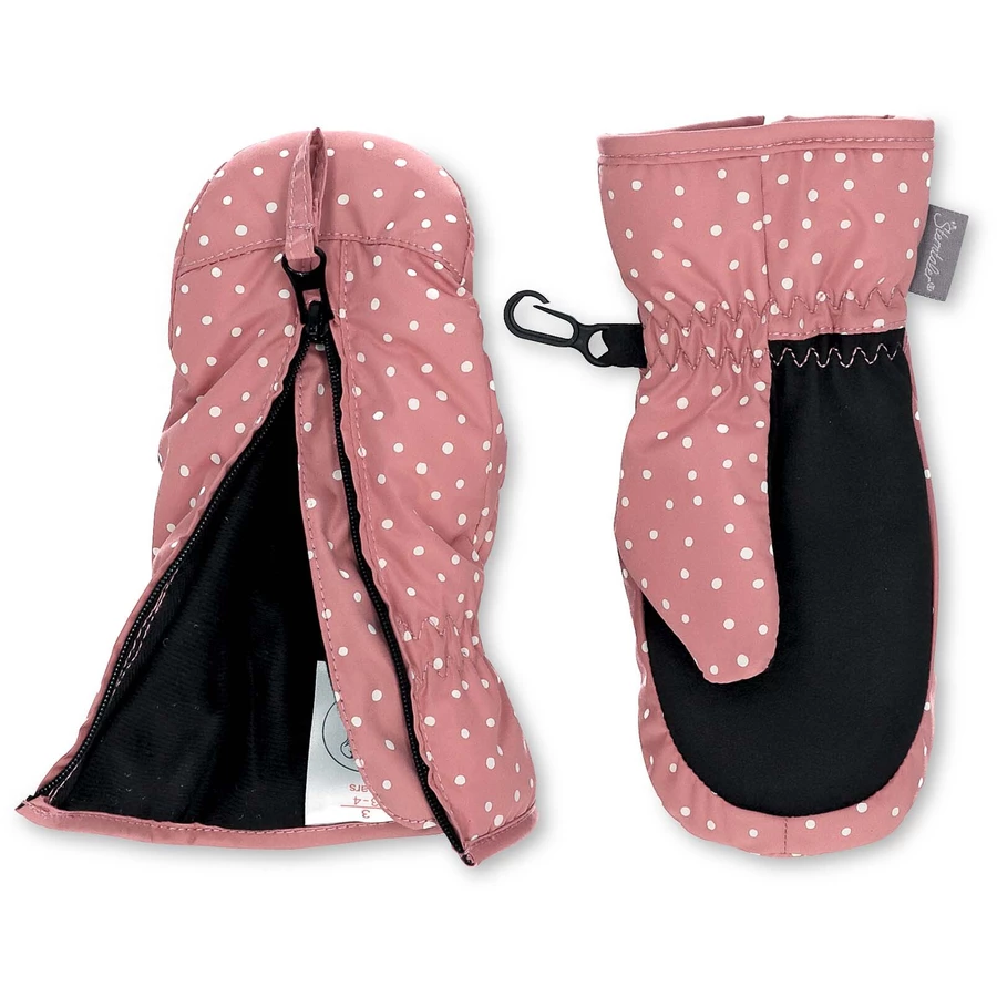 Sterntaler Fäustlinge Punkte rosa