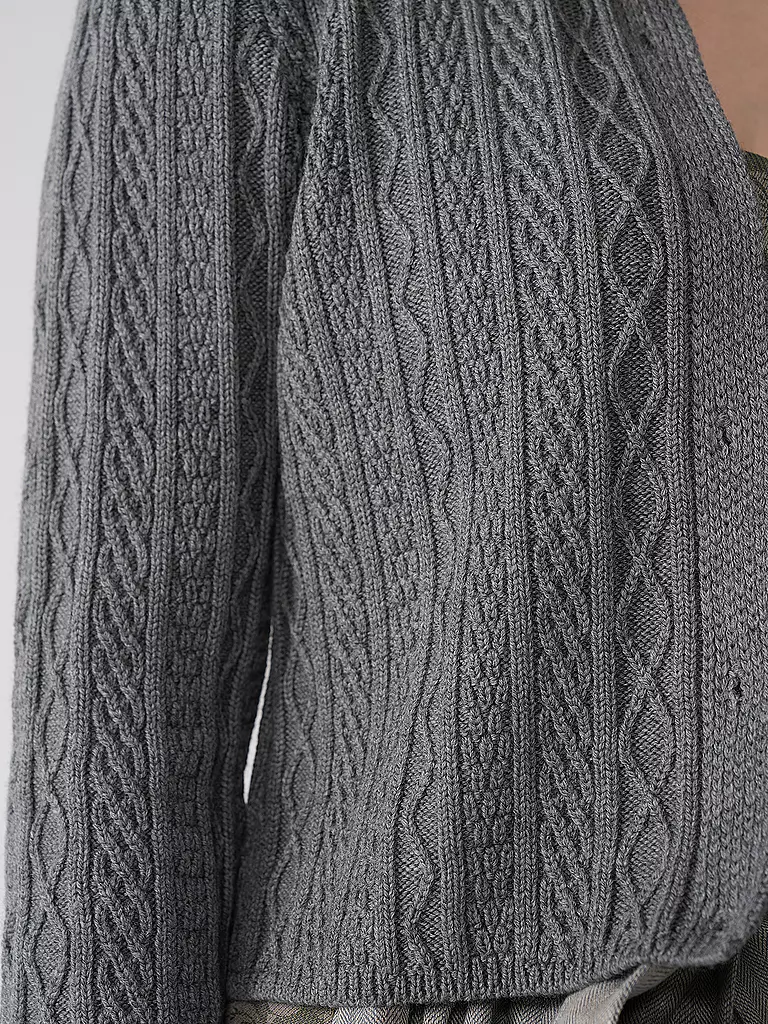 GOTTSEIDANK Trachten Strickjacke SOPHIA grau
