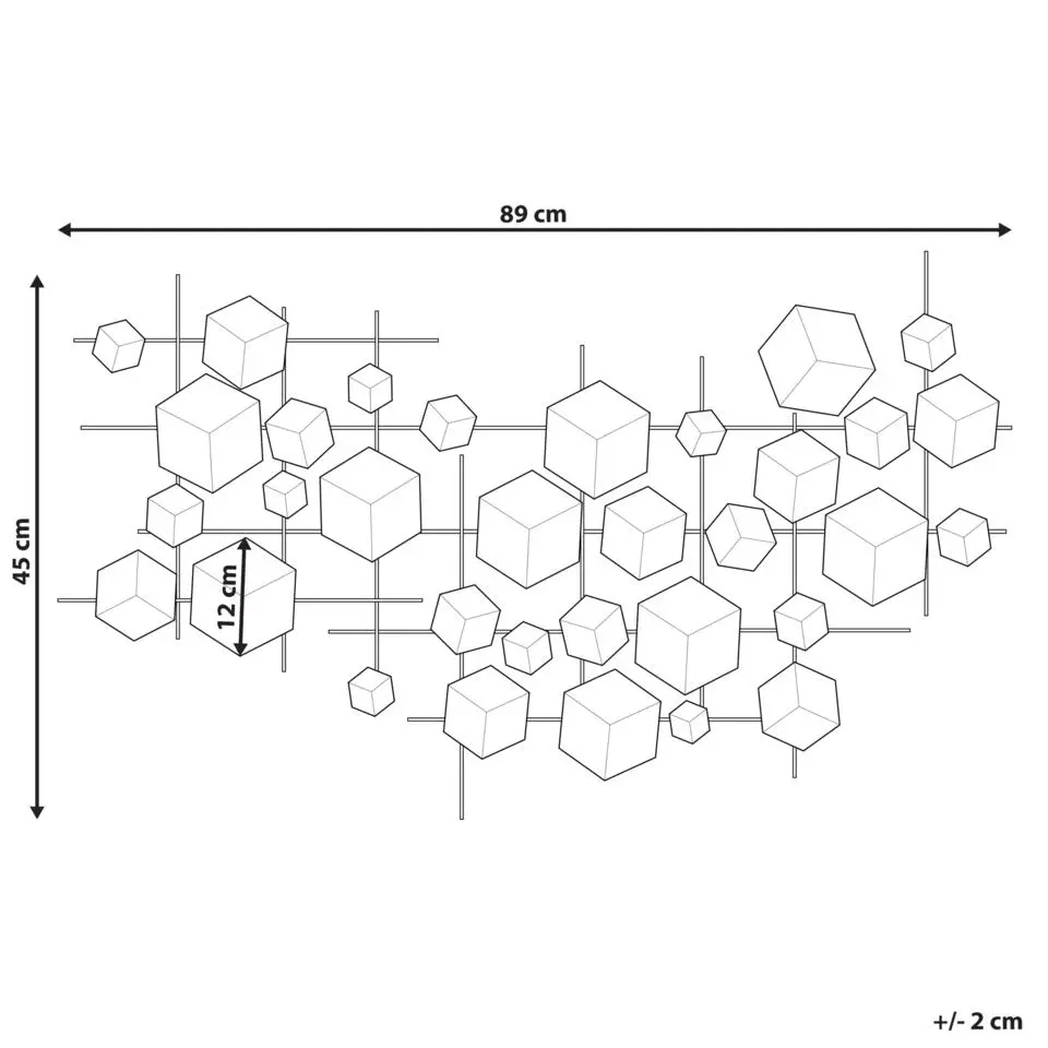FLEROVIUM - Wanddecoratie - Goud - IJzer