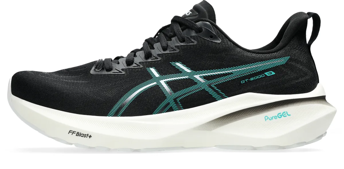 Asics Men's GT-2000 13 Black/wave Teal