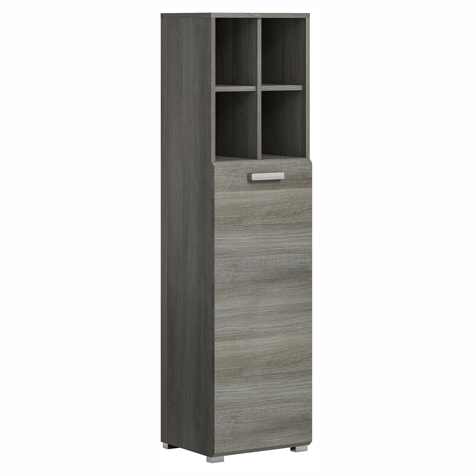 Midischrank SILVER - Rauchsilber - 146 cm
