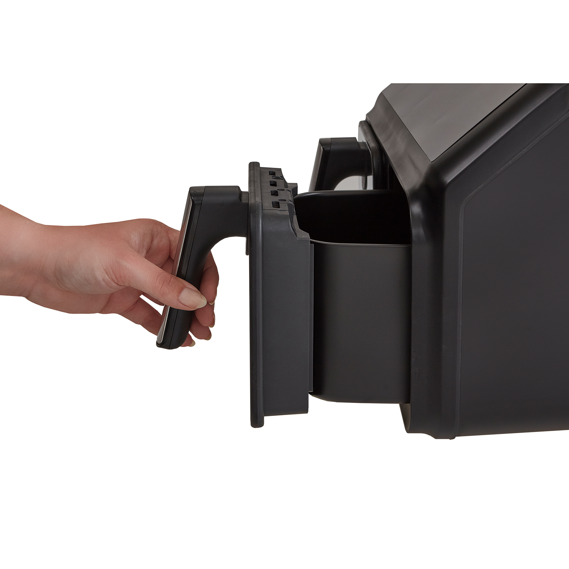 TECHNOLUX Heißluft-Fritteuse - schwarz-silber - 2x 4 Liter