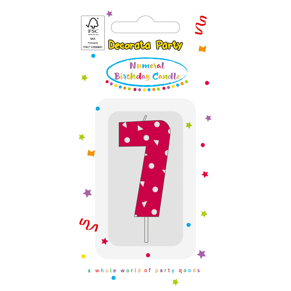 7 Jaar Kaars Roze