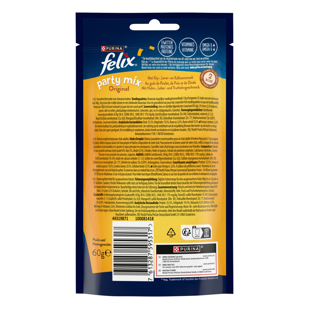 Felix Snack Party Mix Original60 gr