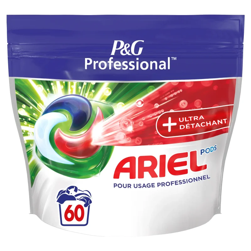 ARIEL - Lessive ultra détachante en dosettes - 60 capsules