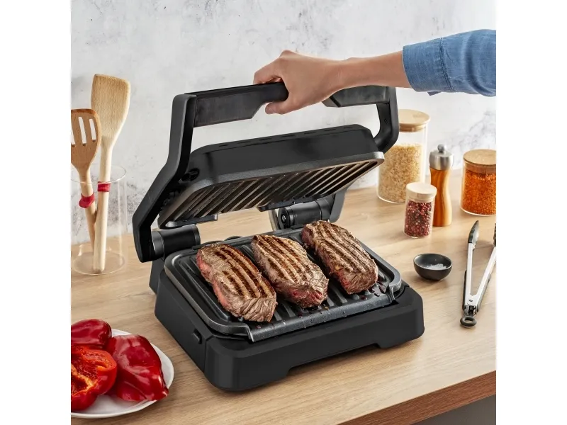 Tefal elektrisk grill Tefal GC 7728 Optigrill 2in1 sort