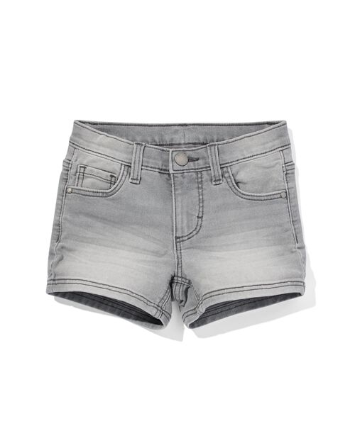 short enfant denim gris
