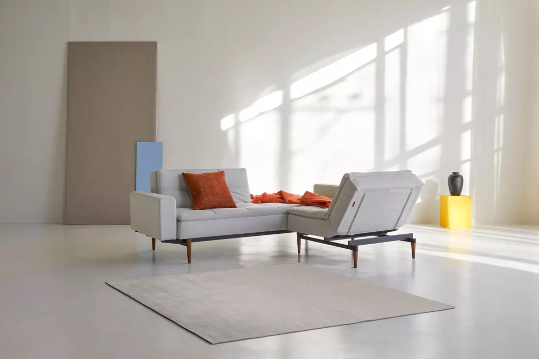 Schlafsofa mit Armlehnen Dublexo Styletto schwarz