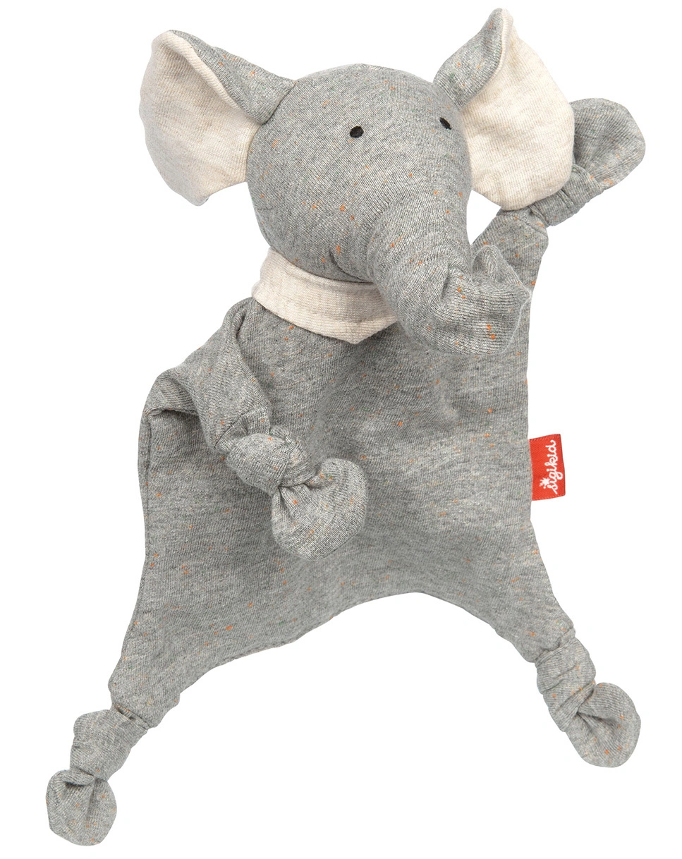 Mini-Schnuffeltuch ELEFANT in grau