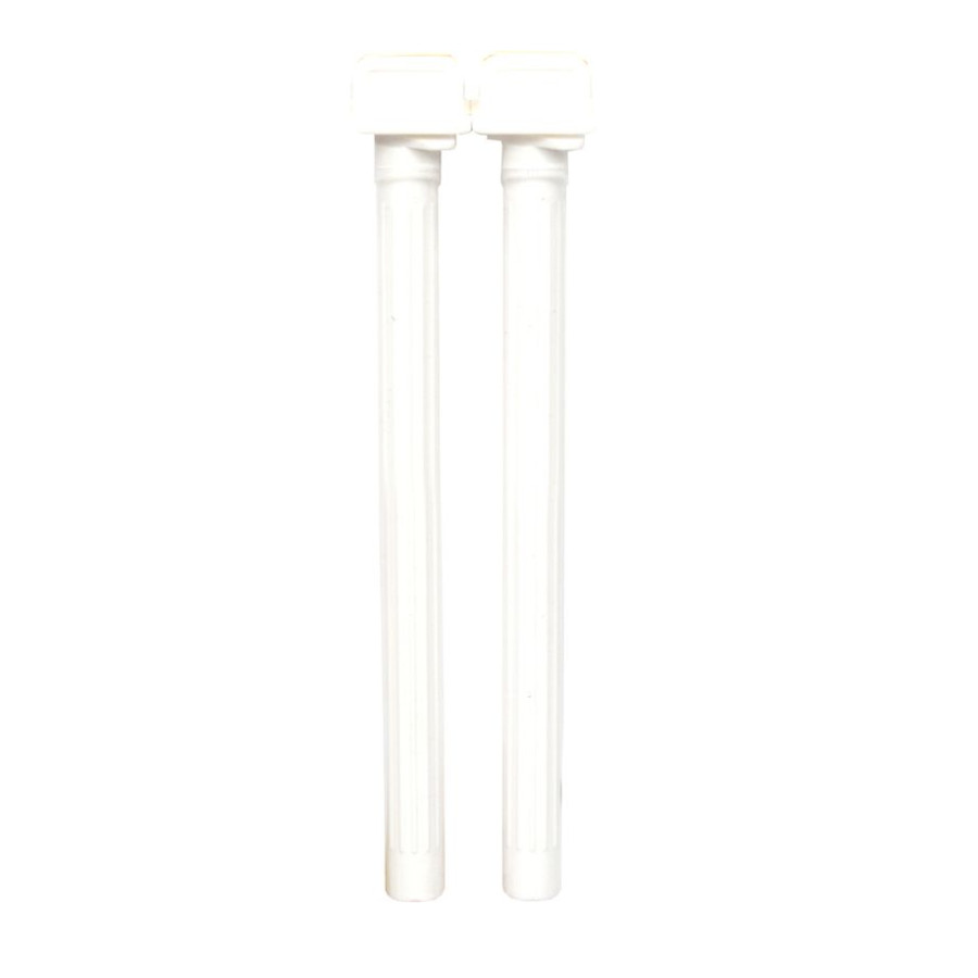 Poleiro de plástico para pássaros em forma de flamingo