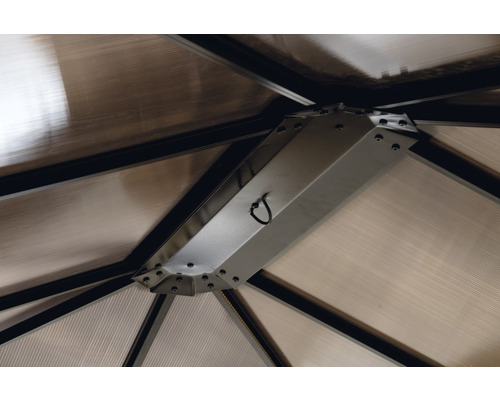 Costa Paviljoen 3 x 3,65 x 2,6 m met polycarbonaat dakpanelen en aluminium frame