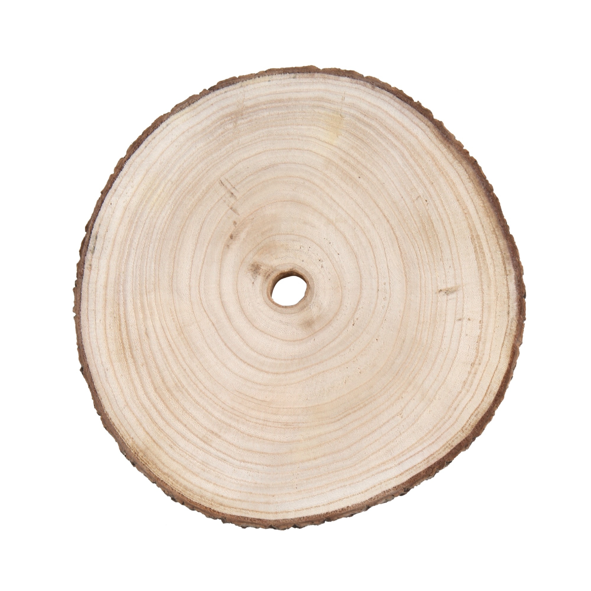 Holzscheiben, unbehandelt, 4er-Pack, natur, Ø 23-25 cm, H 2 cm günstig bestellen