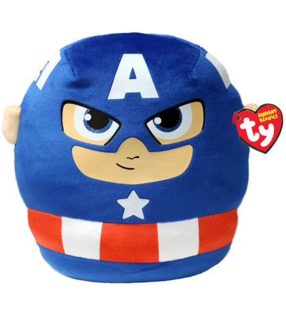 Ty Kuscheltier - Squishy Beanies - 25 cm - Marvel Captain Americ